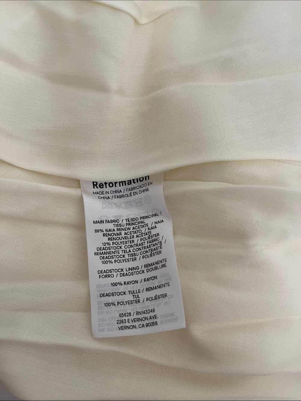 REFORMATION Rosy Strapless Floral Rosette Tulle White Maxi Dress Size 6 - Picture 8 of 8
